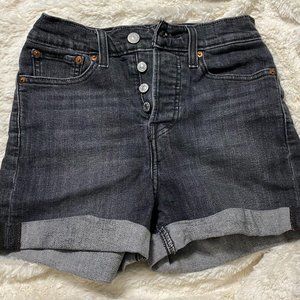 LEVI  Black Denim shorts